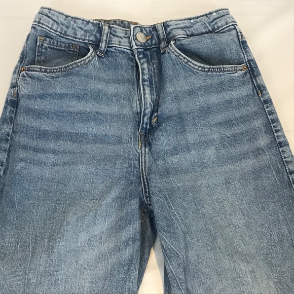 HM high waist wide leg jeans kids size 14 blue - Picture 1 of 4